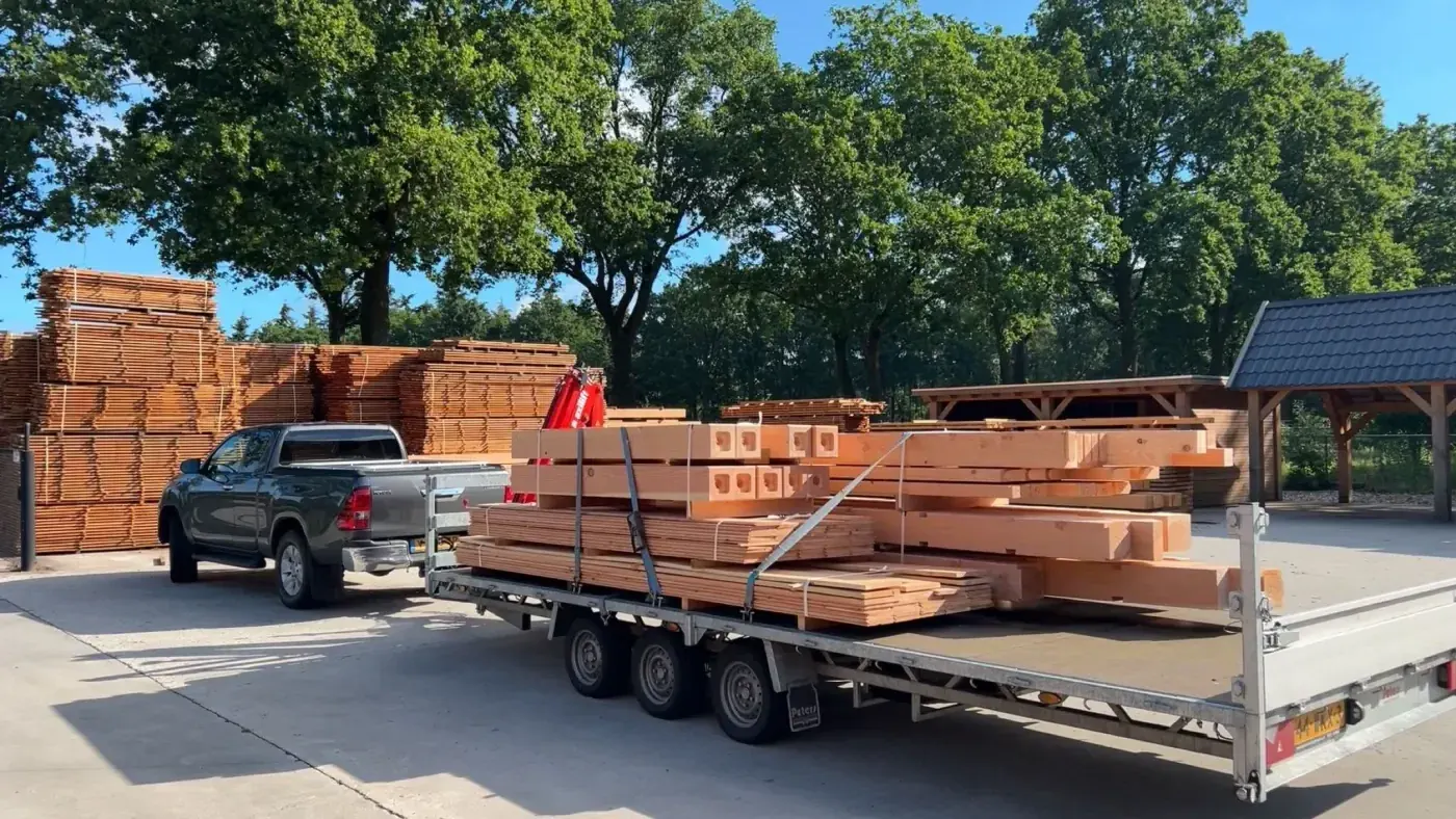 Douglas bouwpakket voor een overkapping van CenWood