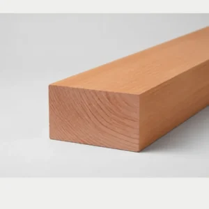 Geschaafde douglas balk 65 x 240 mm liggend, met gladde zijden en kopse kant in beeld