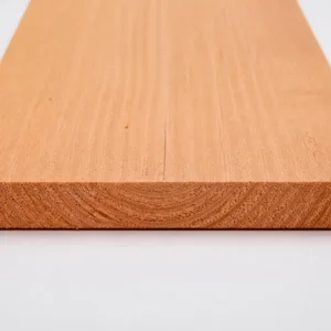 Douglas plank fijnbezaagd 30 x 150 mm plat liggend met brede zichtzijde en jaarringen