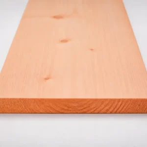 Geschaafde douglas plank 26 x 115 mm plat liggend met gladde zichtzijde
