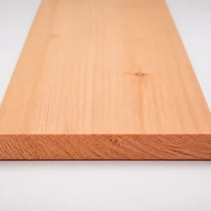 Geschaafde douglas plank 26 x 145 mm plat liggend met glad oppervlak en kwasten