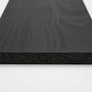 Zwart behandelde geschaafde douglas plank 18 x 195 mm met matte zwarte afwerking