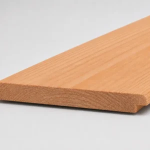 Geschaafde douglas shiplap plank 18 x 130 mm met sponning aan de onderrand