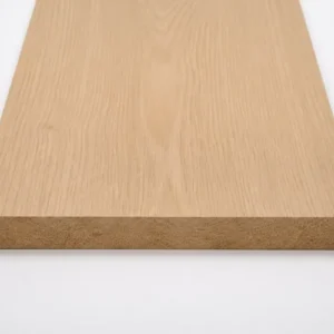 Geschaafde eiken plank 26 x 130 mm WD plat liggend met warme eikennerf