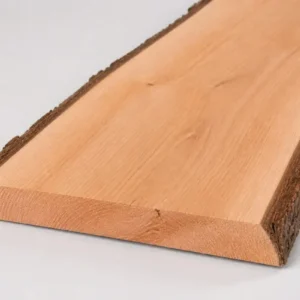 Extra breed eiken schaaldeel 22 x 250 mm en breder met schors aan beide zijden