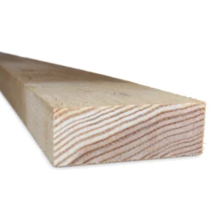 Douglas balk fijnbezaagd 50 x 120 mm met lichte spintrand langs de kopse kant