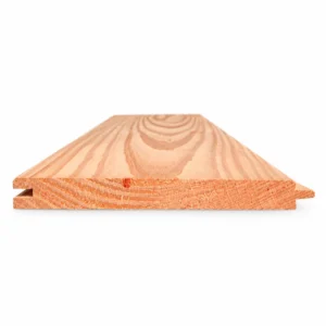 Douglas mes en groef plank geschaafd 18 x 185 mm met zichtbaar mes aan de zijkant