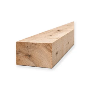 Eiken balk fijnbezaagd 100 x 150 mm QPA-1 luchtgedroogd met gezaagde zijden