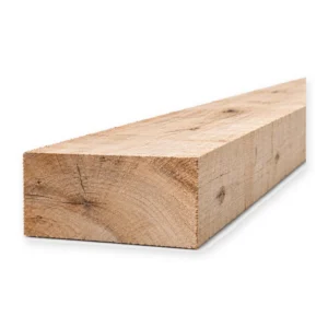 Eiken balk fijnbezaagd 100 x 200 mm QPA-1 luchtgedroogd met gezaagd oppervlak