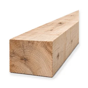 Zware eiken balk fijnbezaagd 200 x 250 mm QPA-1 luchtgedroogd met gezaagde zijden