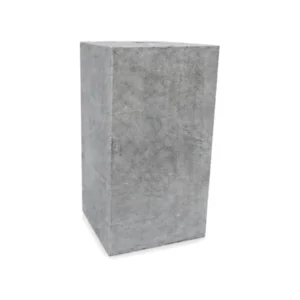 Rechte hardstenen sokkel 150 x 150 x 250 mm met strakke vlakken zonder facet