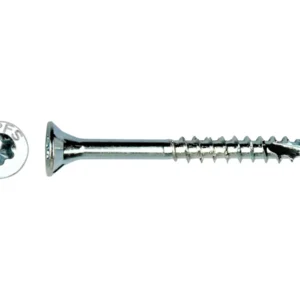 Verzinkte houtschroef met verzonken kop en torx T20, 4,0 x 60 mm, met los kopaanzicht