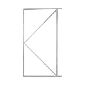 Vuurverzinkt verstelbaar poortframe 100 x 180 cm met diagonale windverband