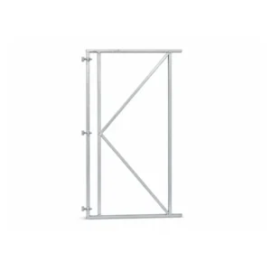 Verstelbaar poortframe 100 x 180 cm voor horizontale planken, vuurverzinkt
