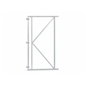 Verstelbaar poortframe 100 x 200 cm voor horizontale planken met diagonaalstang