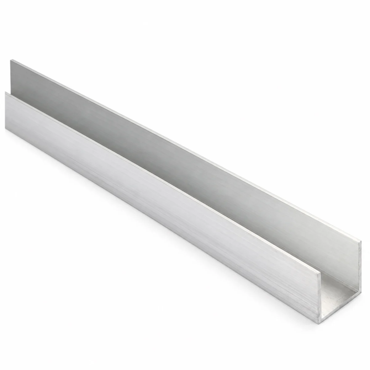 Aluminium U-profiel geleider van 1165 mm voor een schuifpoort