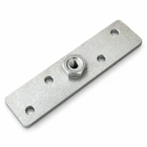 Verstelbare steunplaat 120 x 30 mm M8 voor wielenblok met bevestigingsgaten