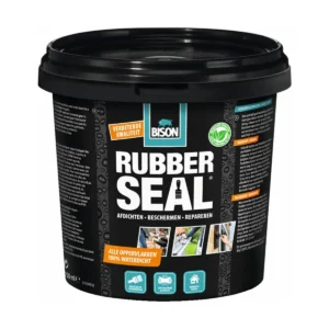 Pot Bison Rubber Seal van 750 ml, zwarte rubbercoating voor afdichten, beschermen en repareren
